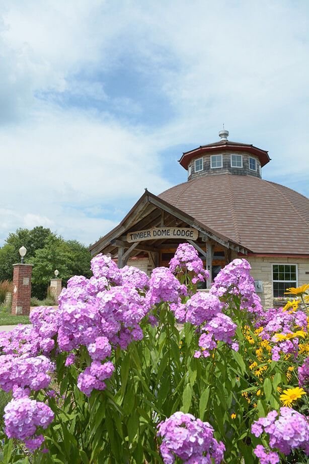 Timber D.O.M.E. Lodge serves as an event center at the Solon Recreation and Nature Area. The facility can be rented by calling the city office.