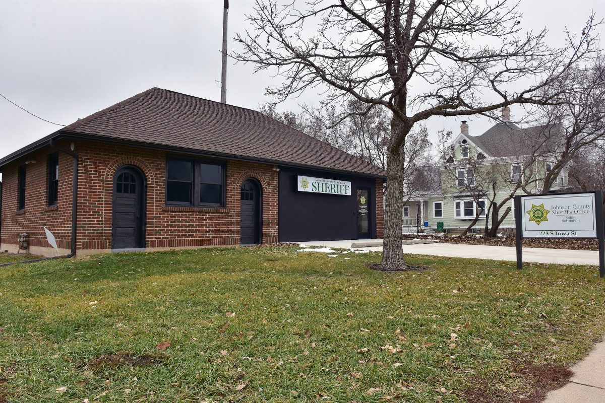 This building, located at 223 S. Iowa St., has served many purposes in Solon over the years including being a combination fire station and police station. Now it serves as a substation for the Johnson County Sheriff&#8217;s Office for use by deputies patrolling Solon and the northern part of Johnson County.