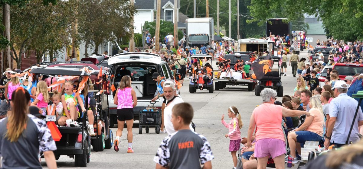 The 2024 Solon Beef Days Parade stretches down the length of Dubuque St. Saturday morning. The parade began at 10:00 a.m. and lasted a little over an hour.