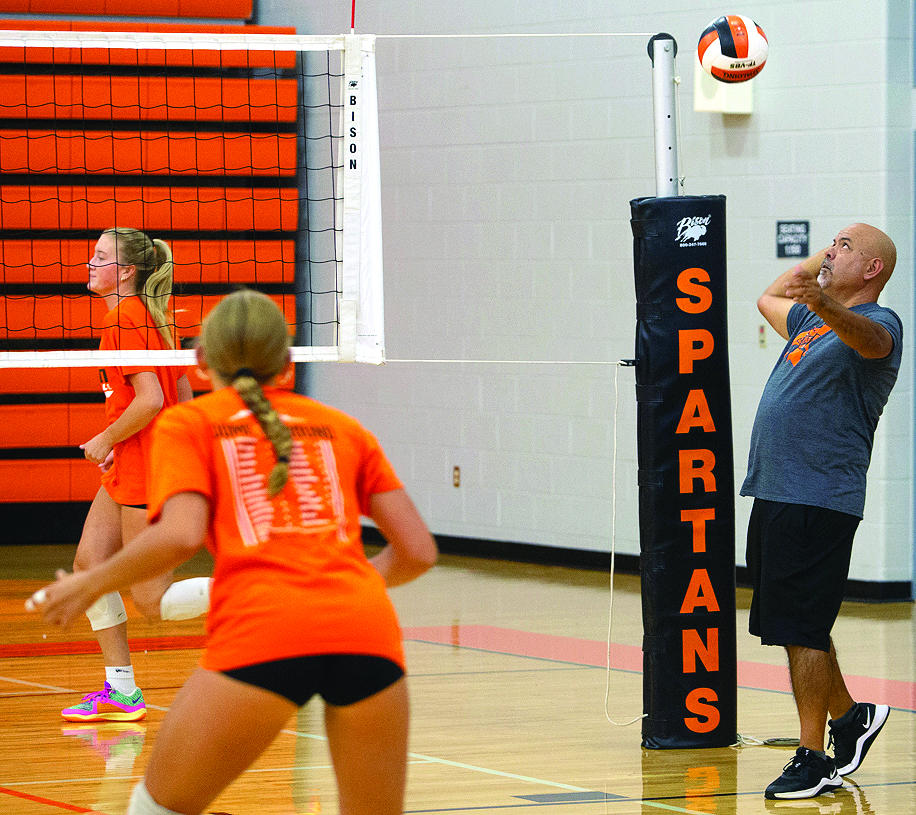 Ruben Galvan is the new head coach for Lady Spartans volleyball this season. Galvan, who spent 26 years leading the program at West Liberty, brings 35 years of coaching experience to Solon.