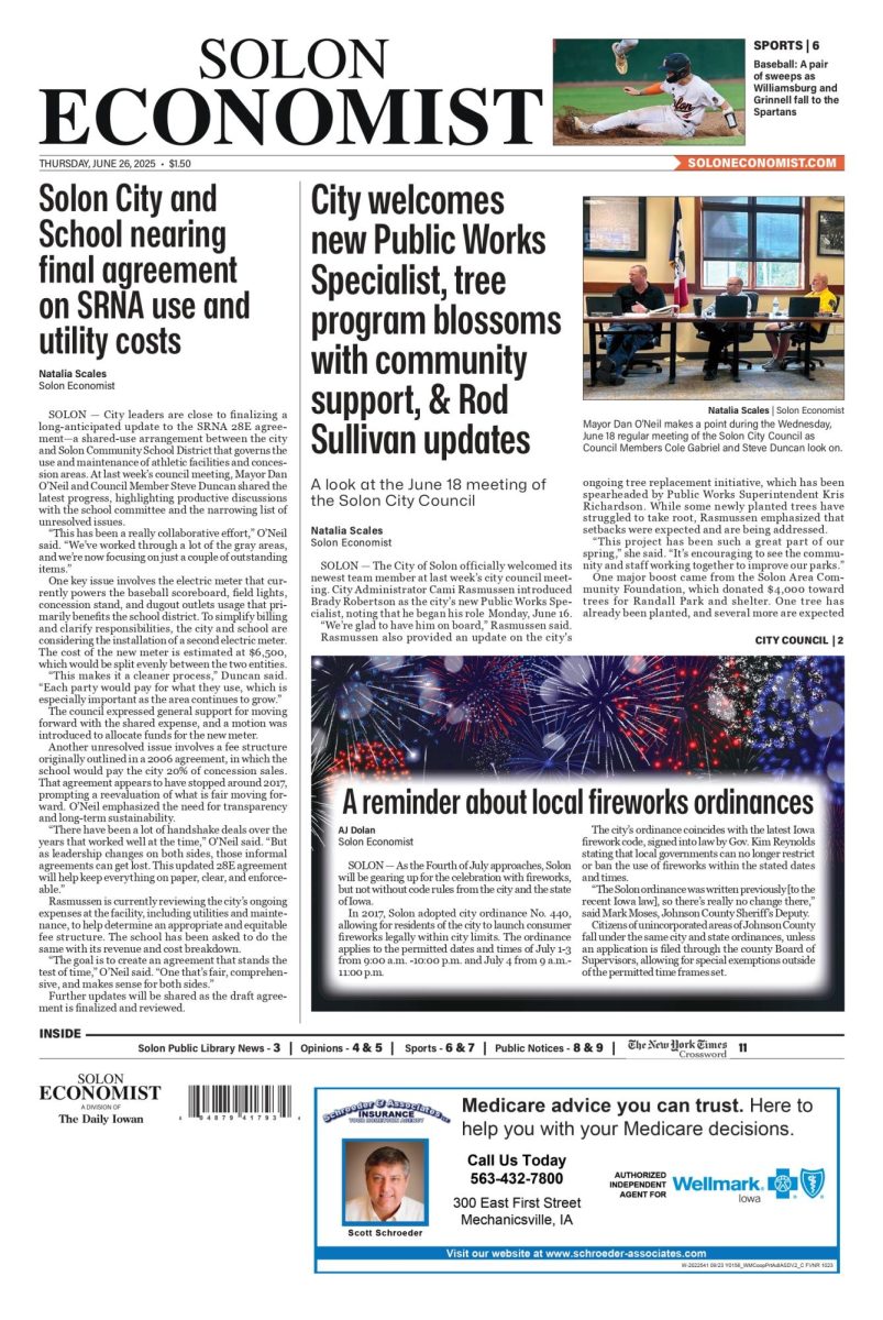 Solon Economist – June 26, 2025