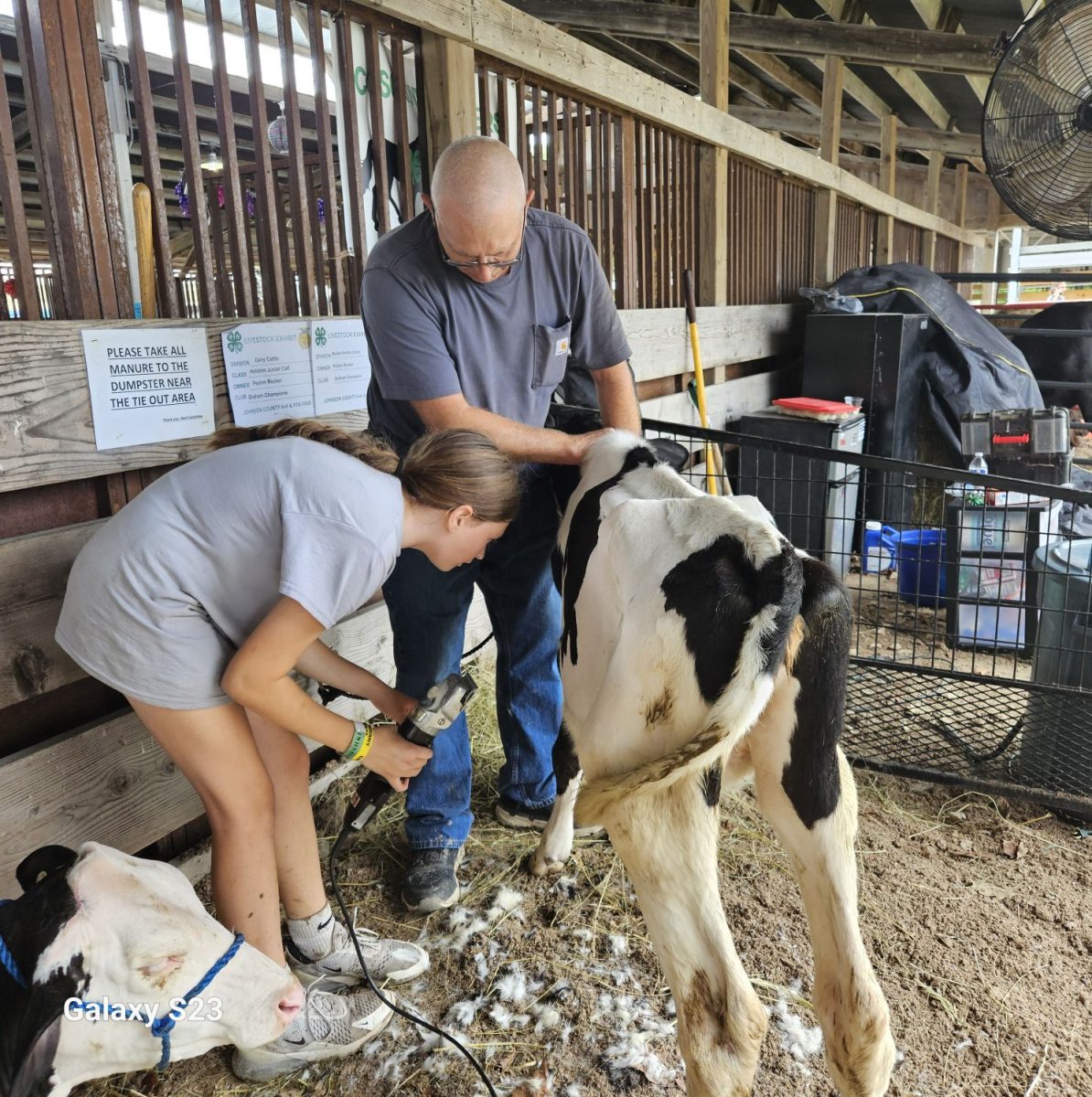 Peyton Recker, a member of the Graham Champions 4-H Club, showed the Champion Holstein in the Dairy Show held Monday, July 21.