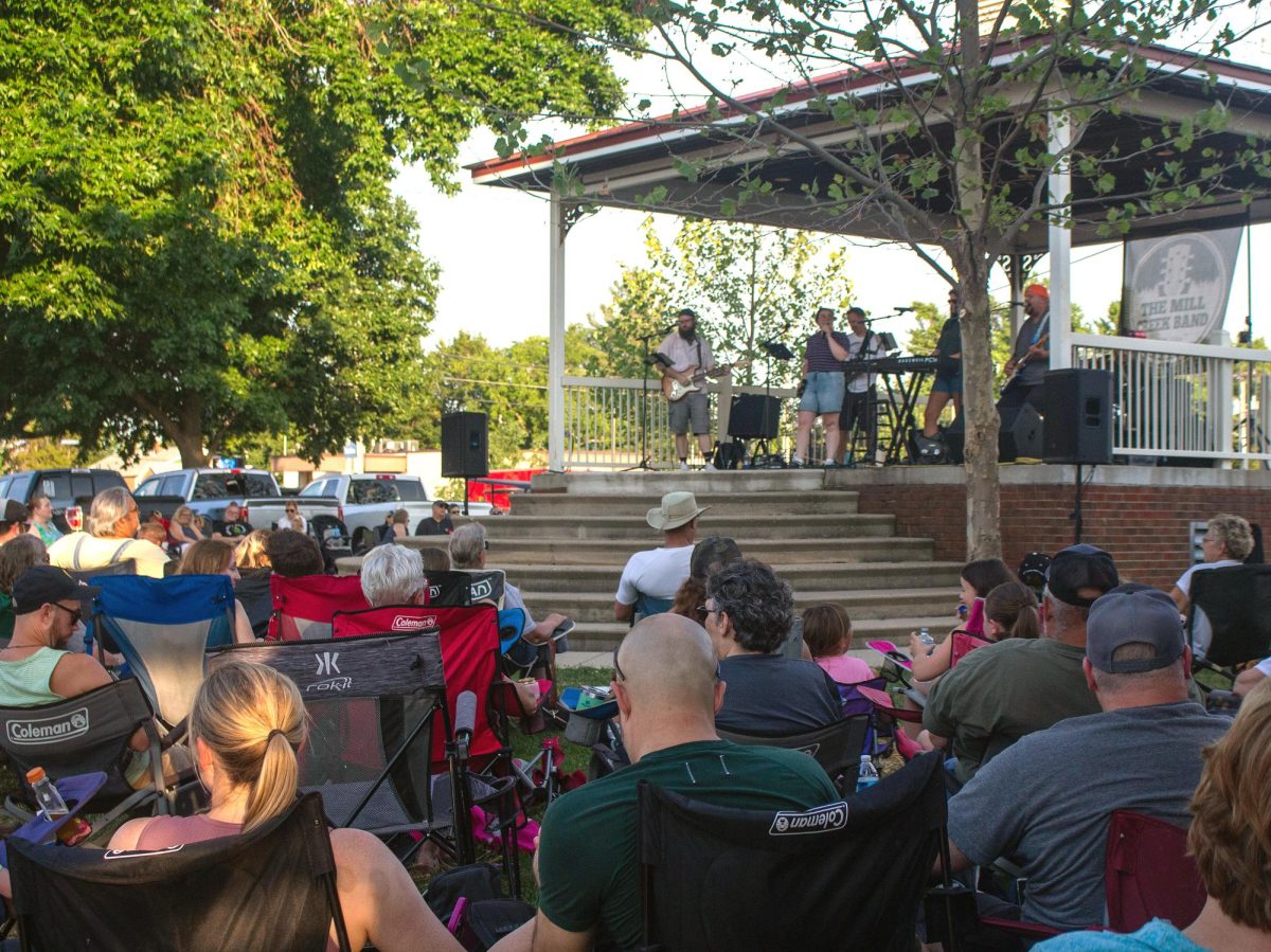The Mill Creek Band, from Solon, captivates the audience in Solon Wednesday, June 25, as part of the weekly Music on Mainstreet concert series.