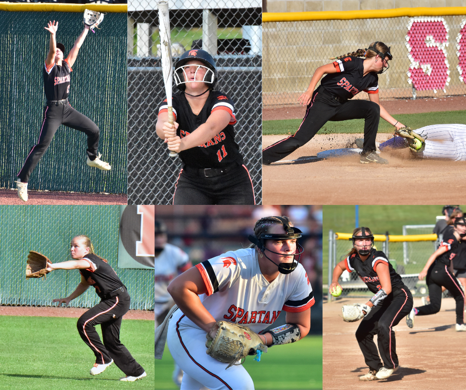 Members of the Solon Spartans softball team