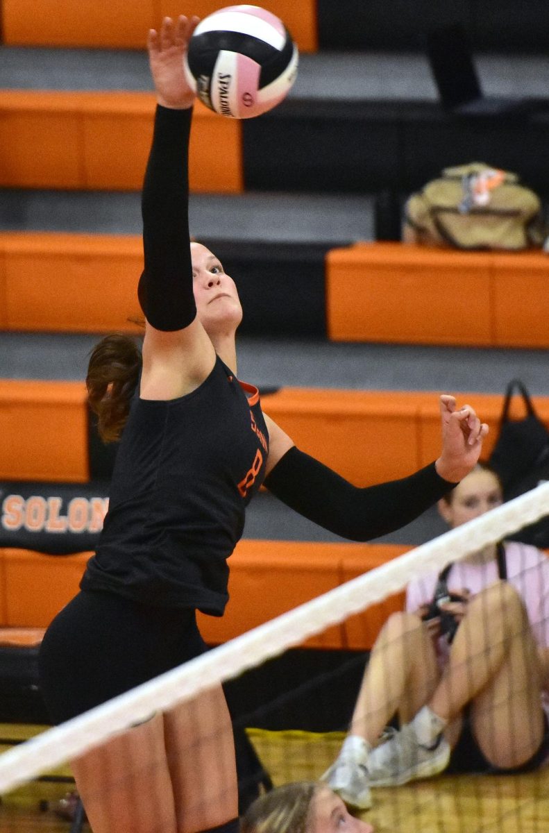 Freshman Amelia Guinn has produced 190 kills (as of Sunday, October 12) this season for the varsity Lady Spartans.