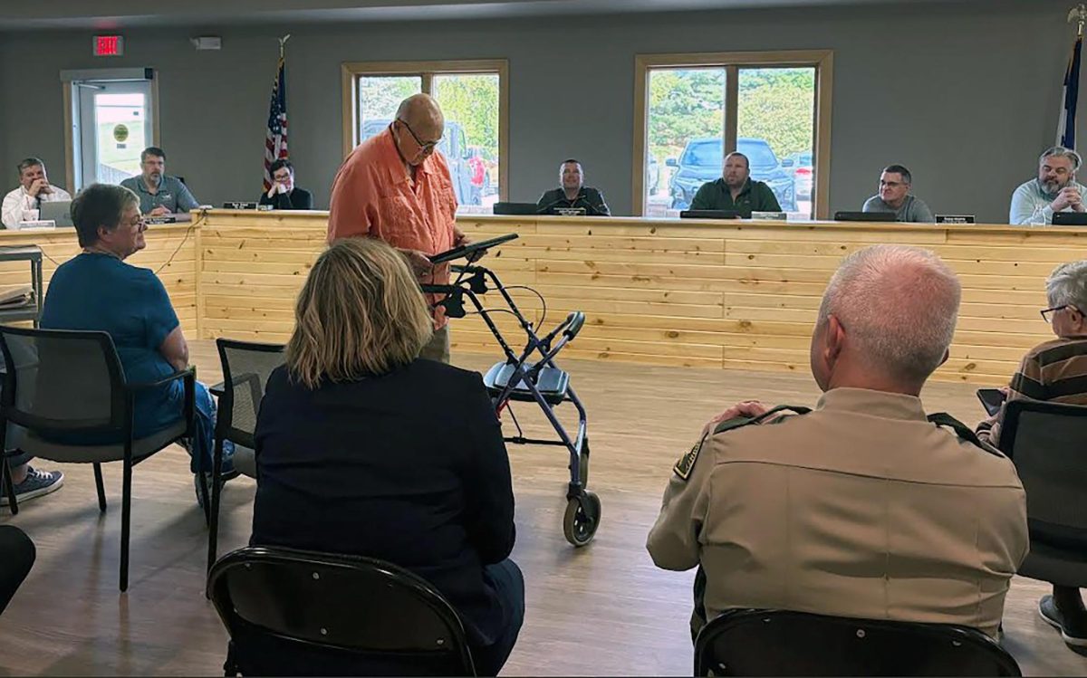 John McFarland accepts recognition as Solon’s 2026 Senior of the Year during the May 6 Solon City Council meeting. McFarland was honored for his longtime involvement and contributions to the community. An open house in his honor will be held Thursday, May 14, 2-4 p.m. at the Solon American Legion and he will be recognized during the Solon Beef Days parade in July.