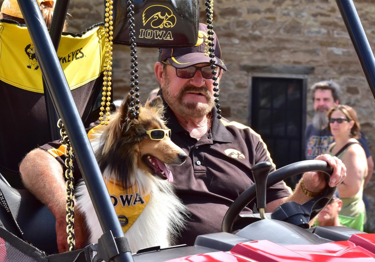 The Hawkeye Dogs joined in the Beef Days festivities by riding in the annual parade Saturday, July 18 through the streets of Solon.

